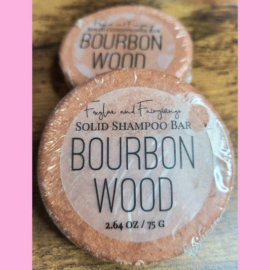 Solid Shampoo Bars - Bourbon Wood
