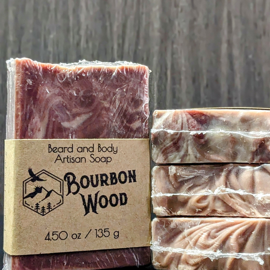 Beard and Body Bar Soap - Bourbon Wood