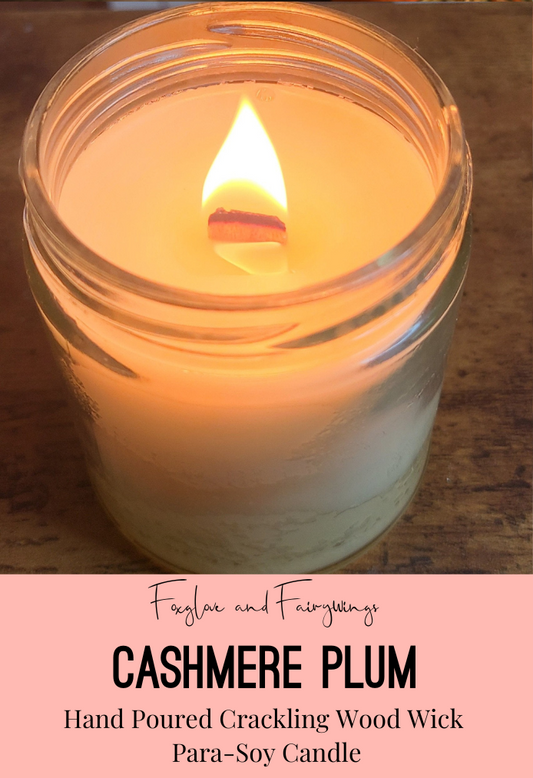 Hand Poured Para-Soy Candle - Cashmere Plum