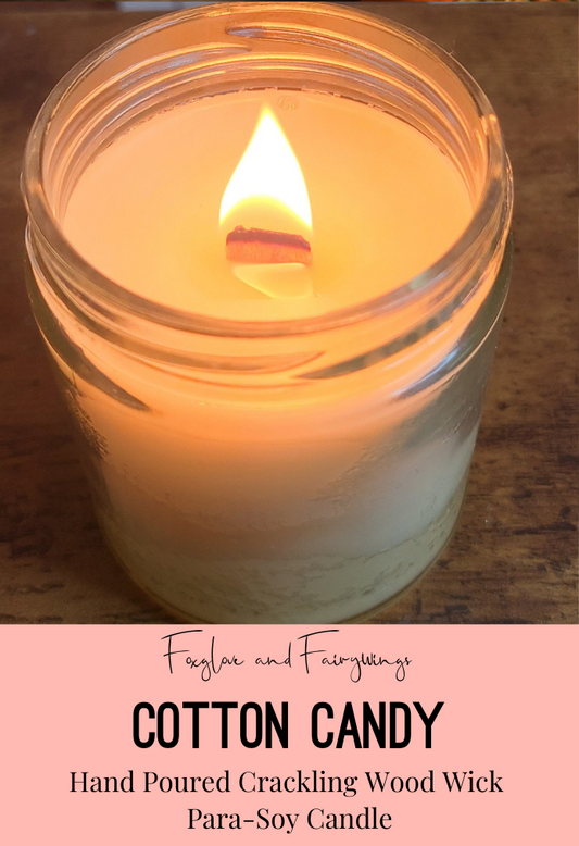 Hand Poured Para-Soy Candle - Cotton Candy