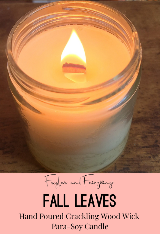 Hand Poured Para-Soy Candle - Fall Leaves
