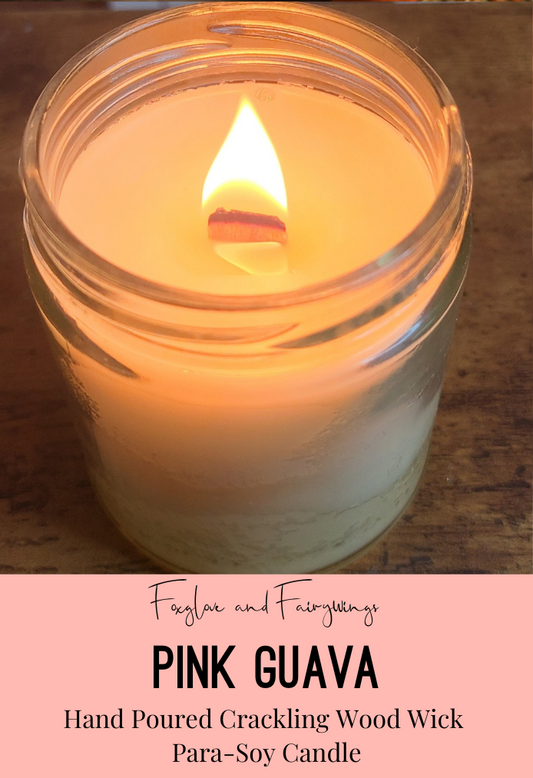Hand Poured Para-Soy Candle - Pink Guava