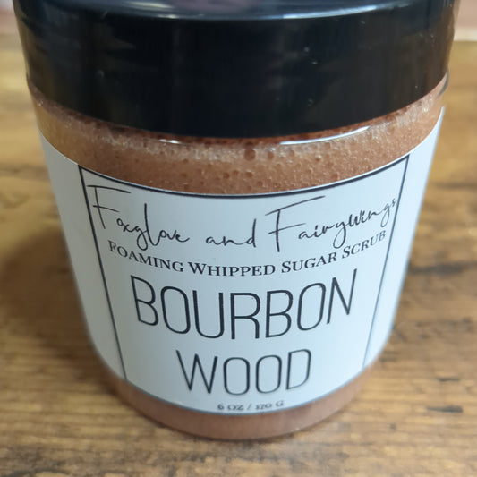 Whipped Sugar Scrub - Bourbon Wood