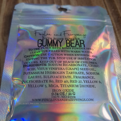 Bath bomb powder - Gummy Bear