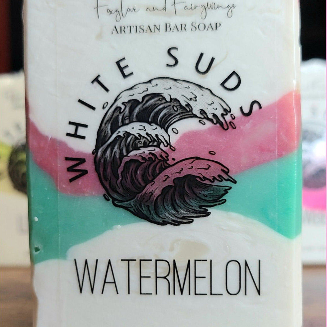 White Suds - Artisan Bar Soap - Watermelon